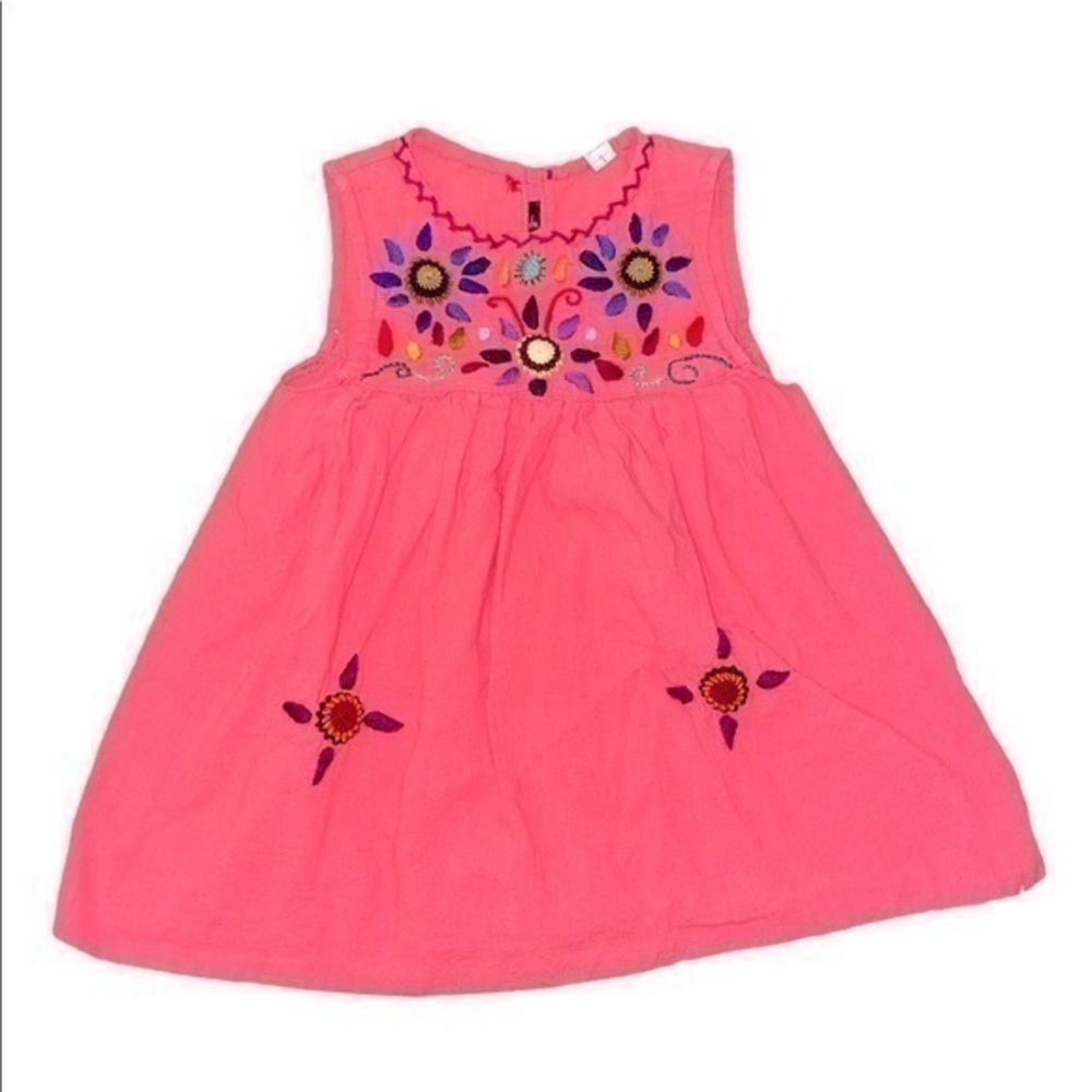 Girls embroidered Spanish style dress